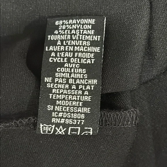 NWT Sanctuary Black Pencil Skirt Large Stretch Elastic Waist Knee Length - Picture 5 of 8